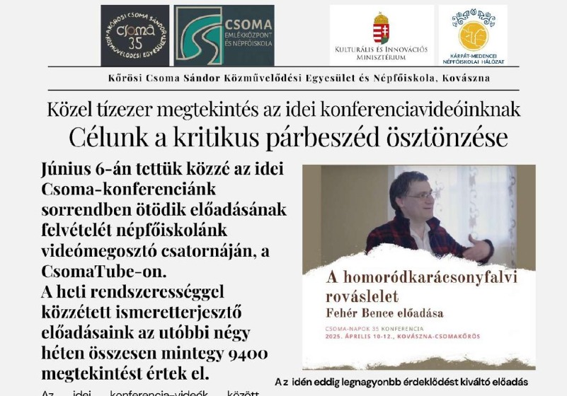 CsomaTube: Célunk a kritikus párbeszéd ösztönzése