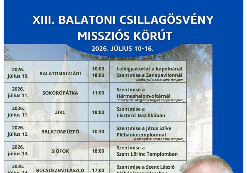 13. Balatoni Csillagösvény Missziós Körút