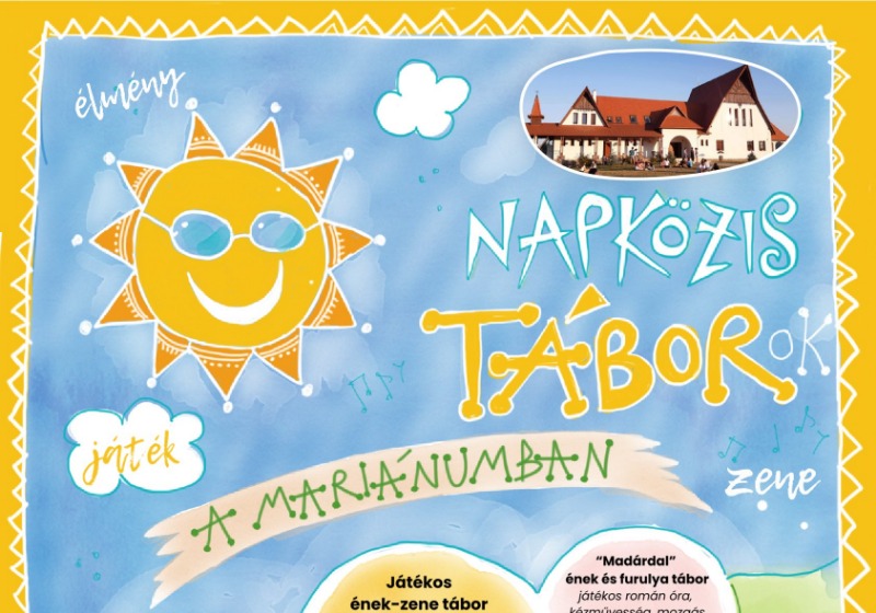 Nyári napközis táborok a Mariánumban, a Kodály Zoltán Népfőiskolán