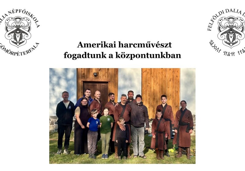 Amerikai harcművészt fogadtunk a központunkban