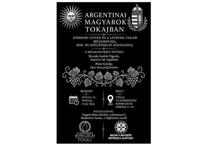 MEGHÍVÓ! Argentinai magyarok Tokajban