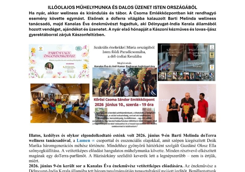 Nyárkezdő illatok és üzenet