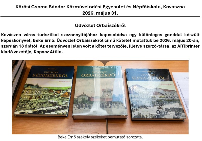 Üdvözlet Orbaiszékről