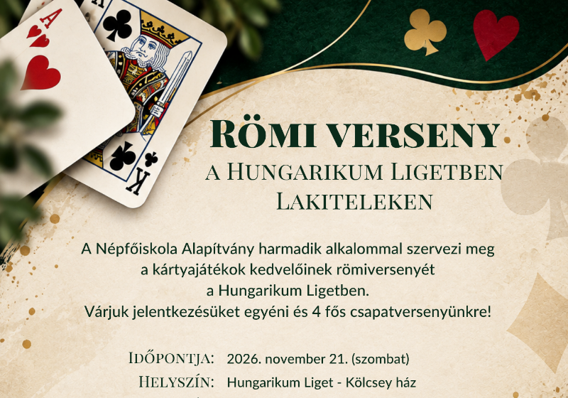 Römi verseny a Hungarikum Ligetben