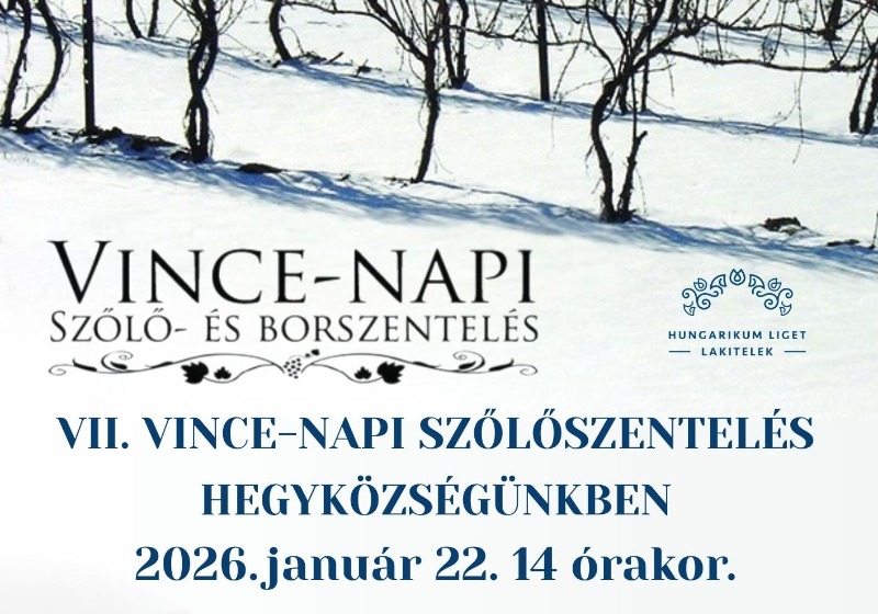 VII. Vince-napi szőlőszentelés